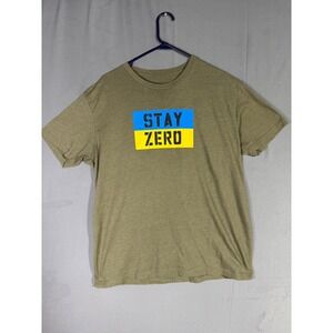 Zero Foxtrot Ghost of Kyiv T Shirt Men's‎ XL Olive Green Graphic Tee 2022